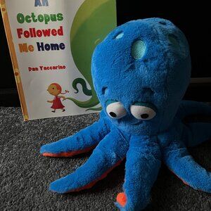 STUFFED OCTOPUS with book
